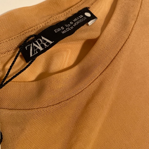 Zara semi sheer nude top - Picture 8 of 9